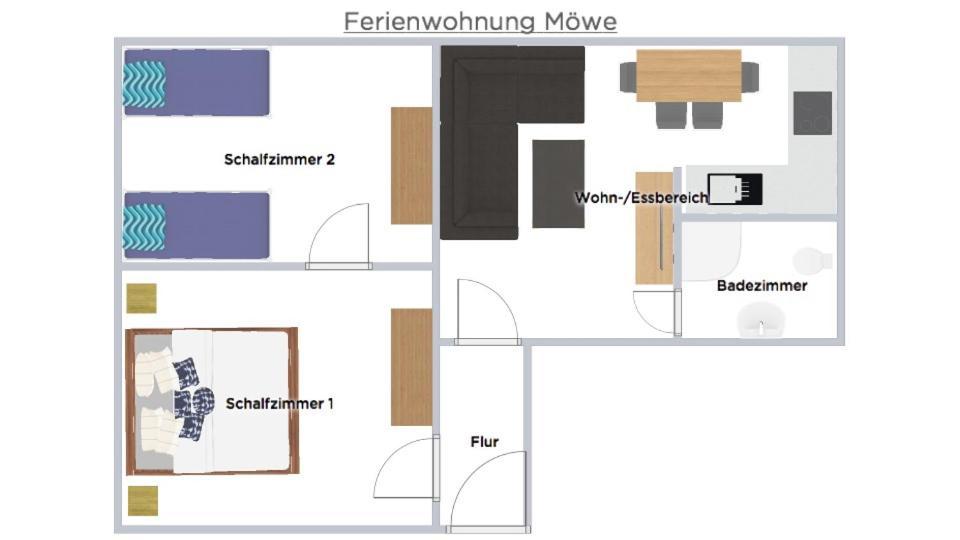 Huus Borkum Apartment Bagian luar foto